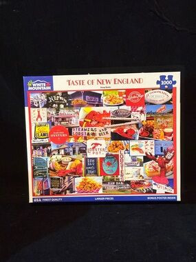 White Mountain Taste of New England Puzzle - Red, Blue, White
